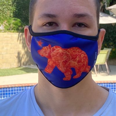 Cali bear face mask