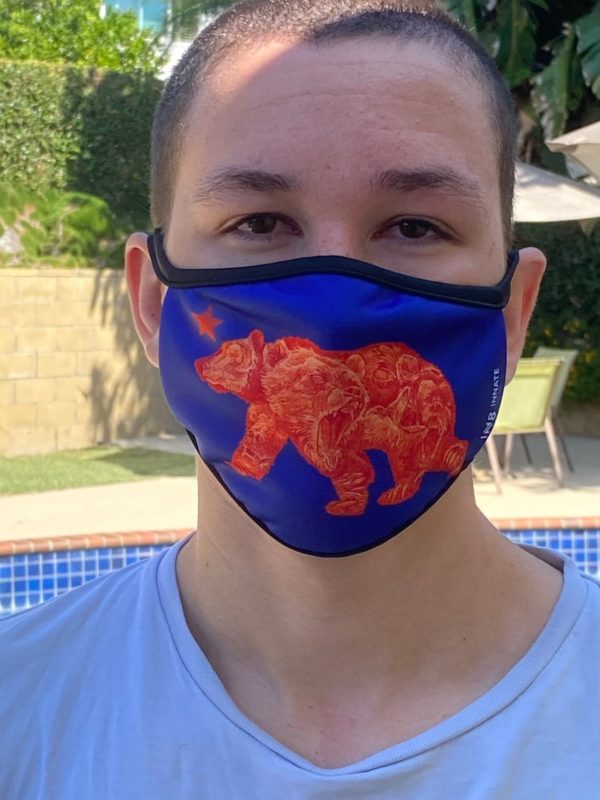 Cali bear face mask