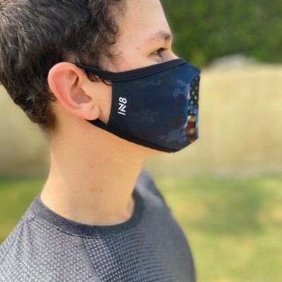 Spartan Blue face mask