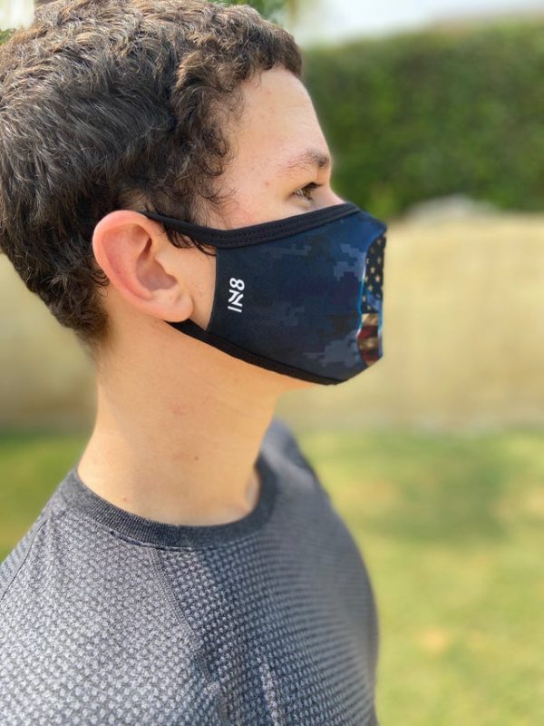 Spartan Blue face mask