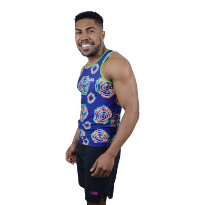 IN8 Blue Patterned Tank Top | IN8 Active