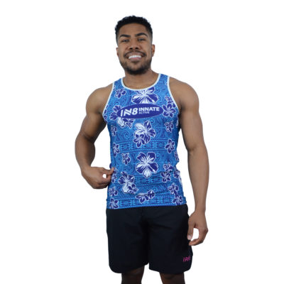 IN8 Blue Floral Tank Top | IN8 Active