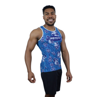 IN8 Blue Floral Tank Top | IN8 Active