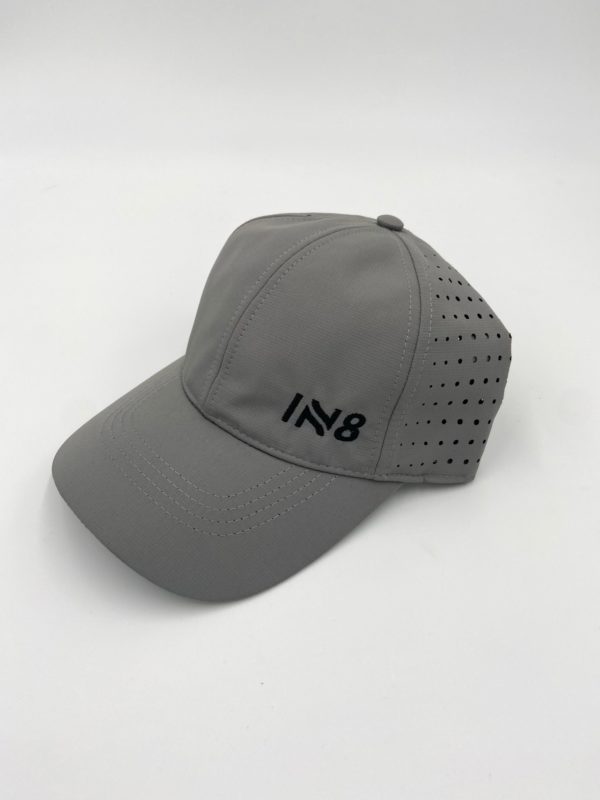 Lite Series Graphite Perforated Running Cap | IN8 Active